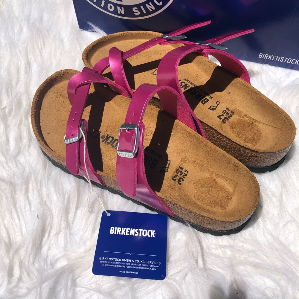 Birkenstock Mayari metallic magenta sandal NWT - Picture 9 of 13